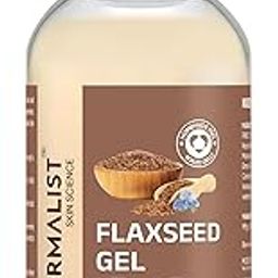 Dermalist Flaxseed Gel For Hair & Skin Frizz-Control Smoothening Moisture Rich Soft Long Hair For All Skin & Hair Types Men & Women (100 ml)-56