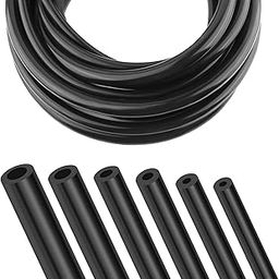 6PCS 5Ft Vacuum Line,Multipurpose Vacuum Lines Automotive for Car Engine,1/8" 5/32" 3/16" 1/4" 5/16" 3/8" Vacuum Hose Kit,Universal Car Accessories Silicone Tubing for Air/Water (6PCS)-image-21