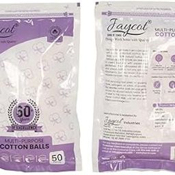 Buy Jaycot Cotton Ball for Eye, Face Makeup and Nail Polish Remover (pack of 5) (50 pieces per pack) Online at Low Prices in India - Amazon.in-28