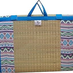 Home Tex Life Kora Grass Cushion Sleep Healthy, Easy Portable and Folding Mat (15mm_2 X 6 Ft, Africana)-image-49
