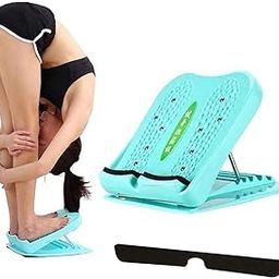 LRK Slant Board Balancing Tight Calves,5 Level Lacing Plate Fitness Pedal for Stretching Calf, Leg Exercise Machines and Balance Training Extra Comfortable Foam Foot Pad (Green Color)-image-39