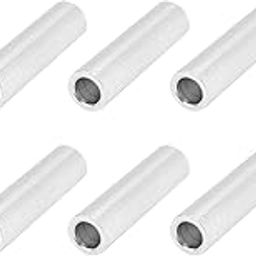 Aluminum Alloy Column, Threadless Standoff Spacer Support Fittings OD 6mm ID 4mm 1mm Thickness for Mechanical Repair(Length 24mm)-10
