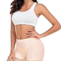 Women's High Waisted Slip Shorts for Under Dresses, Mid Thigh Lace Boyshorts for Cycling, Yoga, Swim, Underskirts (Pack Combo)-image-44