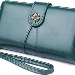 Green Wallets for Women, PU Leather Wallet Purse for Women, Large Capacity Handbags & Wallets, Money Card Wallet for Women, Ladies Purse for Women-image-23