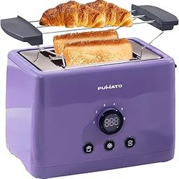Gleevers X Fumato Pop up Toaster 2 Slice (Purple Haze, 1000 W) | 1 yr Warranty | Appliances for Wedding Gift for Couples | House Warming Gift for New Home-4