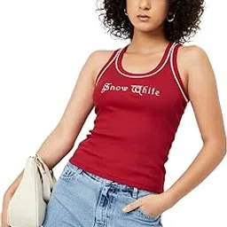 max Women's Cotton Letter Print Regular Fit Top-picture-24