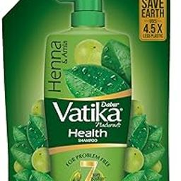 Dabur Vatika Health Shampoo - 1L (Refill Pouch) | With 7 natural ingredients | For Smooth, Shiny & Nourished Hair | Repairs Hair damage, Controls Frizz | For All Hair Types | Goodness of Henna & Amla-25
