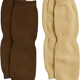 indus cloud Men And Women Woolen Knee Warmer Winter Protector Knee Cap - (2 Pairs, Multicolour)-picture-7