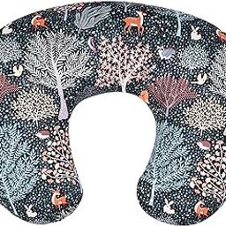 Zoliva Baby Feeding Pillow with Detachable Cover Breast Feeding & Nursing Pillow Newborn, Infant Support for Baby and Mom Cradle 0-24 Months Breastfeeding Bottle(Zebra) (Blue - Jungle - Animal)-image-86