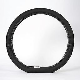 Soft X Premium Faux Leather Car Steering Wheel Cover | Flat Bottom (D Shape) Breathable Anti Slip Steering Cover for Untlimate Comfort & Style (Black)-image-8