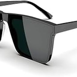 Mat Finshed Retro Square Dark Black Light Weight Uv Protection Sunglasses For Men and Women-image-73