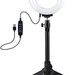 SAZ DEKOR Led Ring ght ve Makeup Video Photo with Desk Tripod-image-12