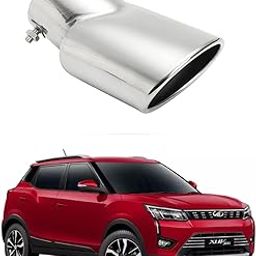Oshotto Stainless Steel SS-009 Car Exhaust Muffler Silencer Cover Compatible with Mahindra XUV-300 (Chrome)-10