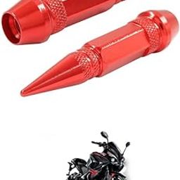 LOVMOTO Universal 2PC Spiked Aluminum Stem Valve Caps Dustproof Tire Wheel Stem Caps for Cars,SUVs,Trucks Bicycles and Motorcycles Comfortable with Pul-SAR R-s 200-image-26