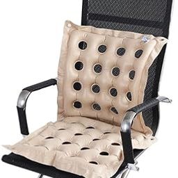 EASYCARE Polymer Premium Air Inflatable Comfortable Daily Use Chair Cushion for Office Wheel Chair Travel | Softness Non-Slip Hip Protector Prolonged Sitting Relief Pack of 2 - Brown-image-39