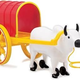 Funskool Giggles - Bullock Cart , Pull string toy, toys for kids, Pull Along Toy , Encourages Walking, Pretend Play,Colours , 12 Months & Above , Infant and Preschool Toys(Multicolour)-20