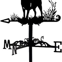SECRET DESIRE™ Weathervane Vintage Retro Art Ornament Weathercock for Courtyard Garden Yard Dog-image-12