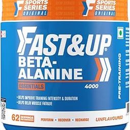 FAST&UP Beta-Alanine Essentials (250gms, 4gms per serving, 62 Servings) | Helps Increase Workout Capacity, Strength & Endurance | Helps Delay Muscle Fatigue-32