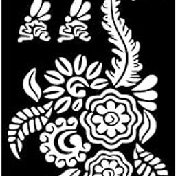 ORDERSHOCK Artistic Mehndi Stencil Templates for Relaxing Hand Painting-image-81
