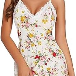 Women’s Lace Babydoll Lingerie Set with Net Fabric Thong Panty Chemise Mesh Printed Nightgown Sleepwear V Neck Nighty for Bridal’s Wedding Nightwear-picture-5