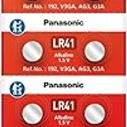 Panasonic LR41 192 AG3 V3GS G3A 1.5V Alkaline Button Coin Cell Batteries 1.5v for Watches Electronic Toys Digital Thermometer Compatible Electronic Devices-Pack of 10-image-51