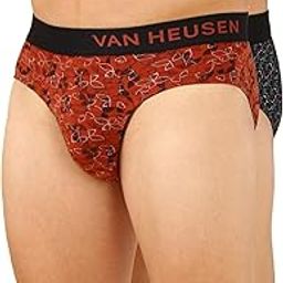 Men Cotton Blend Allover Print Briefs - Pack of 2 - Body Defining Fit, Ultra Soft-picture-15