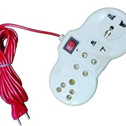 DB INDIA Extension Board 5 Socket, 1 Switch with 3 Meter Wire-12