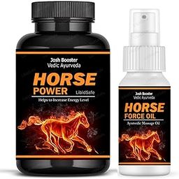 Horse Power With Oil Optimal Health health Capsules - may support Men's Power Naturally, Superior Formula for Improved Stamina-image-2