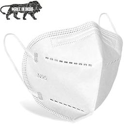 N95 / KN95 Anti Pollution, Breathable 5 Layer FaceMask Reusable/Washable Face Mask without Filter for Men,Women and Kids, CE CERTIFIED (White)-1