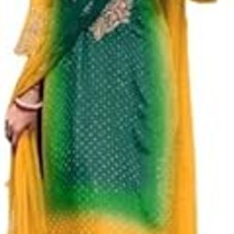 Women's Chinon Material Embroidery Work Suit Set 6 Color's-image-96