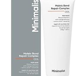 Minimalist Hair Mask For Frizzy Hair, Repairing Dry, Damaged & Dull Hair | Maleic Bond Repair Complex 05% with Transglutaminase, Amino Acids & Ceramides | For Damaged & Treated Hair | Controls Frizzy Hair | For Women & Men | 200 gm-16
