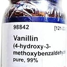 SRL Vanillin pure grade, 99% purity, 25gm packing, CAS : 121-33-5, Molecular Formula : C8H8O3, M.W.: 152.15, Storage: Room Temperature, Shelf Life: 60 Months, for laboratory and industrial use-10