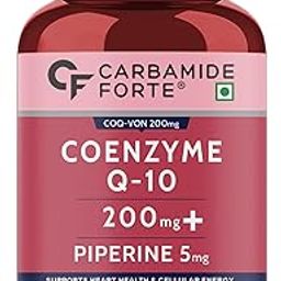 Carbamide Forte Coenzyme Q10 (CoQ10) 200mg with Piperine 5mg | Supports Heart Health and Vascular Health | 100% Vegetarian – 60 Capsules-17