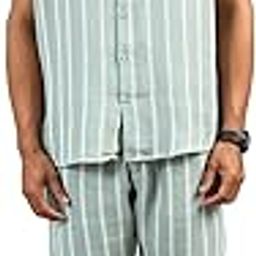 Men's Regular Fit Solid Co-ord Sets-image-46