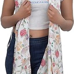 Pure Cotton Scarf For Girls Women Flower Design Summer Scarf Stole Printed Dupatta Stylish Neck Coverchief Scarves-image-24