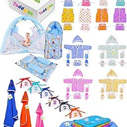 Toddylon 56 in 1 New Born Baby Products All Baby Bedding Set | Baby Clothes | Gift Packs | Hospital Kit | Essentials Items | Infants Combo (0-6 Months)-image-19