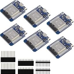 6Pcs ESP32 D1 Mini NodeMCU D1 Board MH-ET Live MiniKit for ESP32 WiFi Module Bluetooth Internet of Development Board Based ESP8266 Fully Functional with Pins for WeMos D1 DIY Kit-image-57