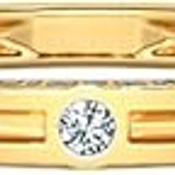 14 KT Yellow Gold SUNSHINE Diamond Band for Women-image-21