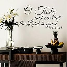 GADGETS WRAP Taste and See That The Lord is Good - Vinyl Lettering Wall Decal Quote Bible Verse Scripture Psalm-image-41