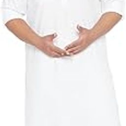 Men's Cotton Blend Pathani Kurta Set || Shirt Collar Pathani Kurta With Matching Salwar || Elegant For Holi & EID Celebration-image-53