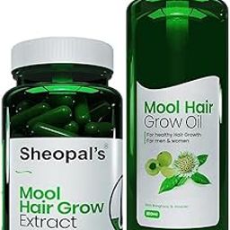 Sheopal's Mool Hair Grow Oil And Hair Growth Capsule (100 ml + 60 Capsule) Promotes Healthy Strong Hair Anti-Hair Fall Capsules - Hair Fall Control DHT Blocker For Both Men & Women-image-40