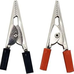 Electronic Spices 50mm Crocodile Alligator Clip or Test Clamp Pair of 5-image-0