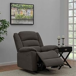 FURNY Carson 1 Seater Fabric Recliner Sofa (Grey Color)-image-23