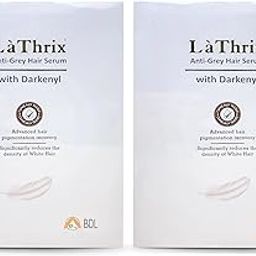 LaThrix Anti-Grey Unscented Hair Serum For All Hair Type With Darkenyl, 50ml Pack of 2-19