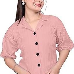 Women's Button-Down, Women Stylish Western, Collared Neck Women-image-23