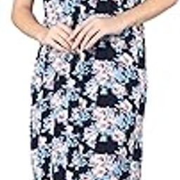 Noty ® Women's- Maternity | Hospital | Delivery Gown | Feeding | Nursing Nighty- Sinker Cotton Knits Fabric- Front Open | Printed | Full Button Open | Short Sleeves-image-18