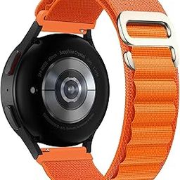 EDNITA 22mm SmartWatch Strap With Alpine Loop For Noise Colorfit Ultra/Oneplus 46mm/Samsung Galaxy Watch 3 45mm/Realme S/S Pro/ & With All 22mm Watches-Orange-Pack Of 1-image-83