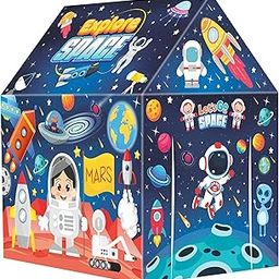Zest 4 Toyz Space Theme Foldable Tent House for Kids 5 +Years Hut Style Tent House for Boys and Girls Size-110 cm-71