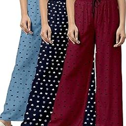 Stylish Womens Nightwear Pajama | Comfortable Fit | printed payjama | pack of 3-image-76