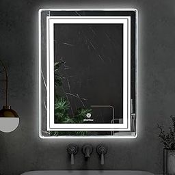 Plantex LED Mirror for Bathroom with 3 Tone/Designer Mirror for Living Room/Bedroom/Dressing Room - Rectangle Shape (18 X 24 Inch)-image-37